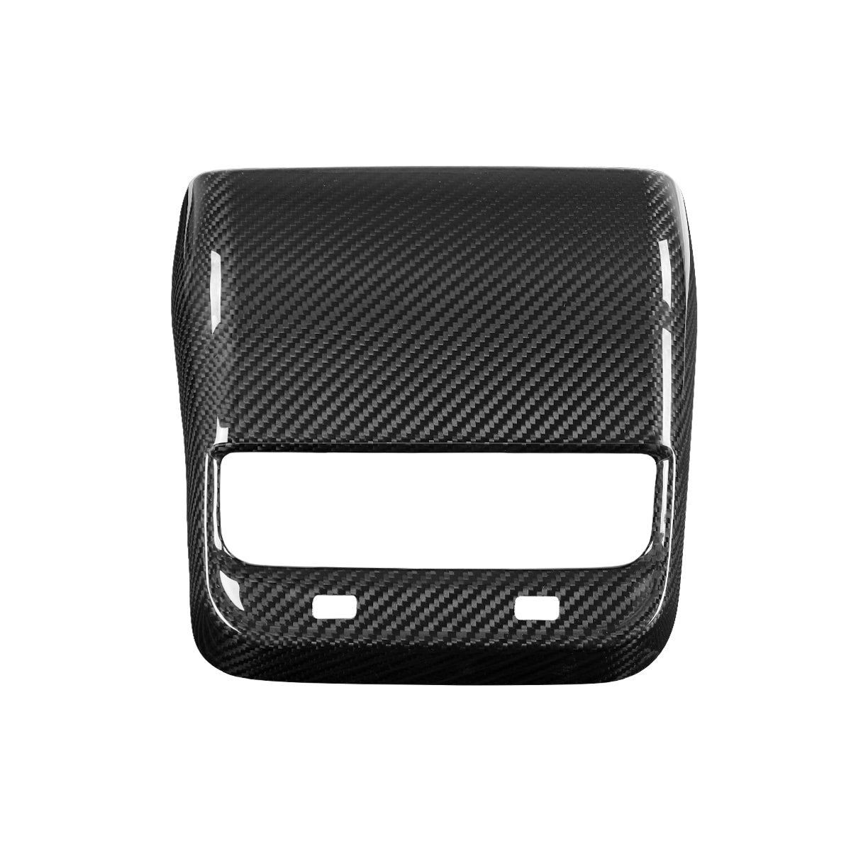 Tesla Model Y 3 2021-2023 Central Armrest Rear Air Outlet Cover Real Carbon Fiber