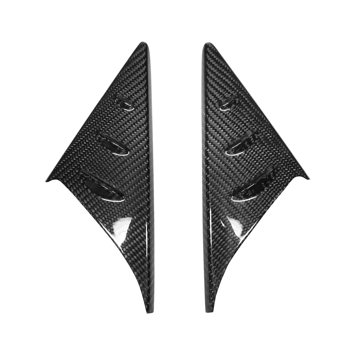 Supra A90 MK5 A-Pillar Triangle Anti-Buffeting Wind Deflectors Real Carbon Fiber