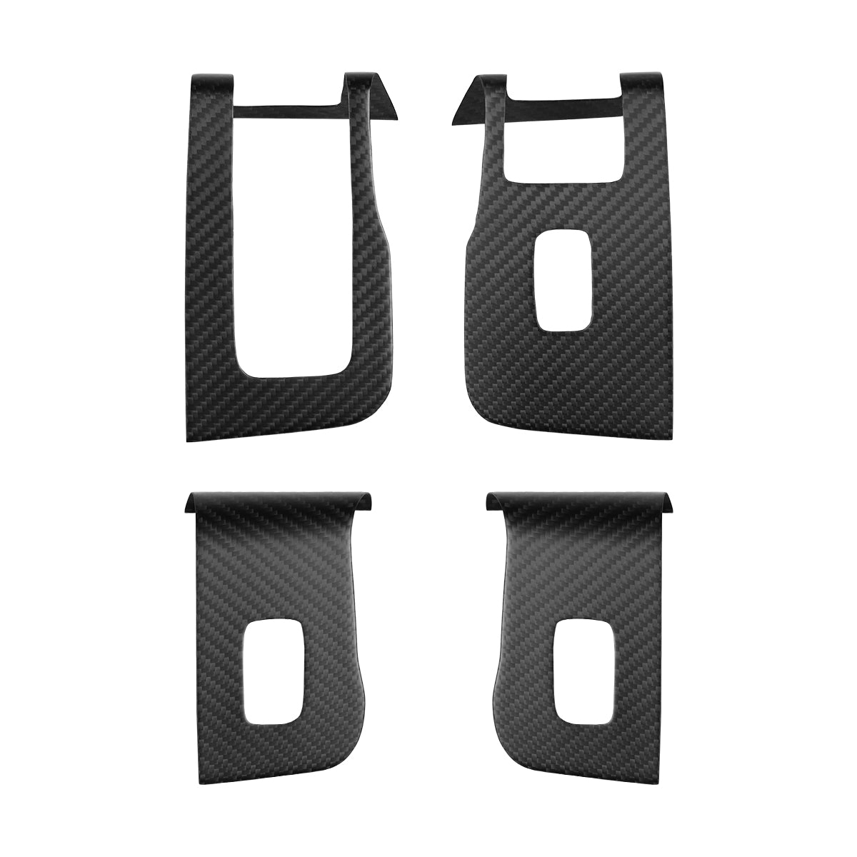 Tesla Model 3 Highland 2024-2025 Door Armrest Window Lift Button Panel Trim Dry Carbon Fiber