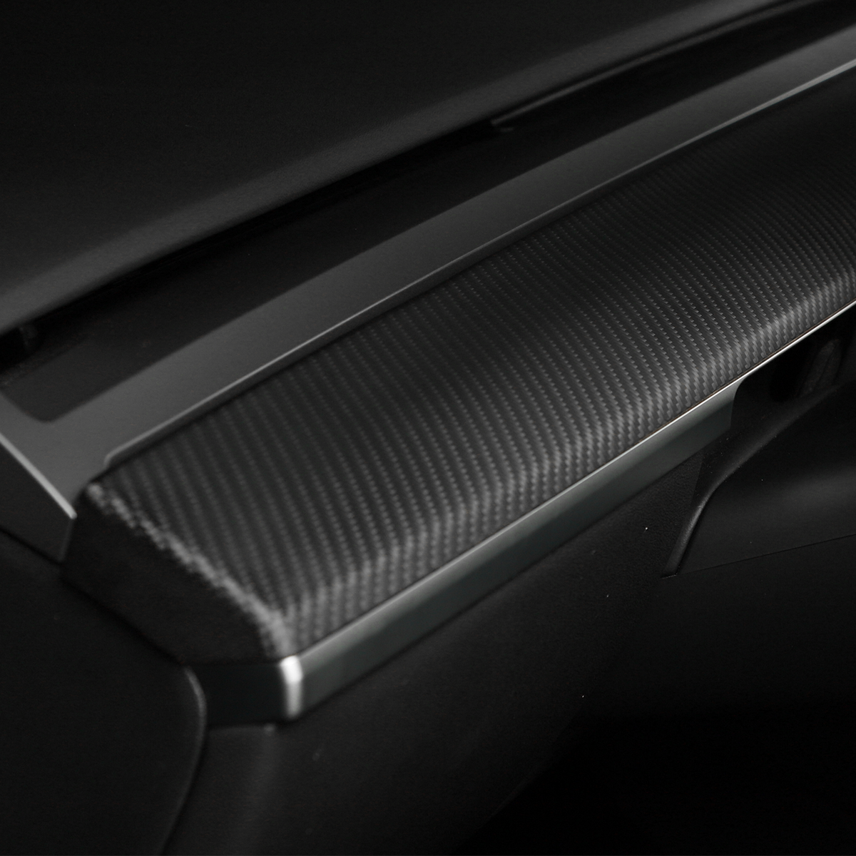 Tesla Model Y 3 2021-2022 Real Carbon Fiber Dashboard Panel Cover Trim