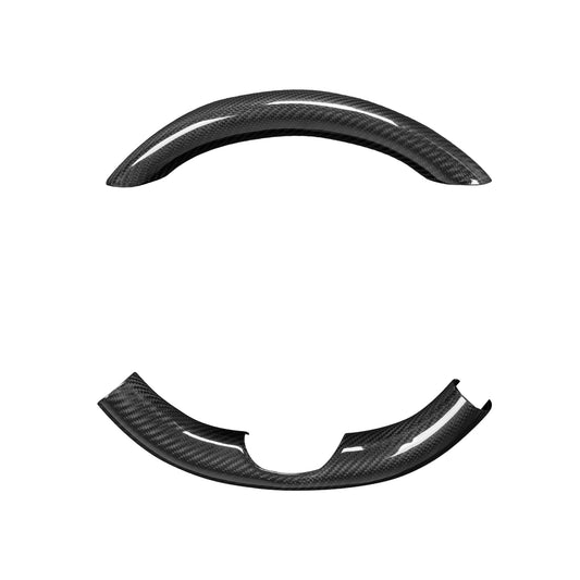 Tesla Model Y 3 2021-2023 Steering Wheel Cover Real Carbon Fiber