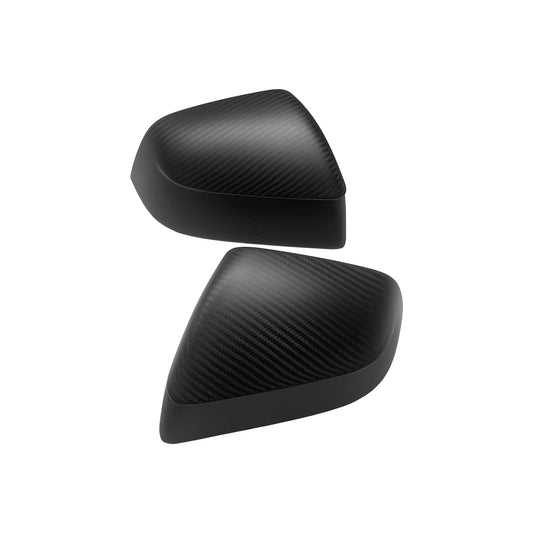 Tesla Model Y Standard Premium 2026 Rear Side View Mirror Covers Real Carbon Fiber