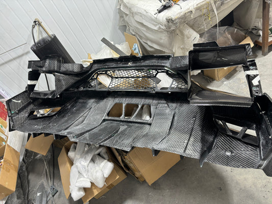 2019 Lamborghini Aventador SVJ Rear Bumper Lip Carbon fiber Replacement Style
