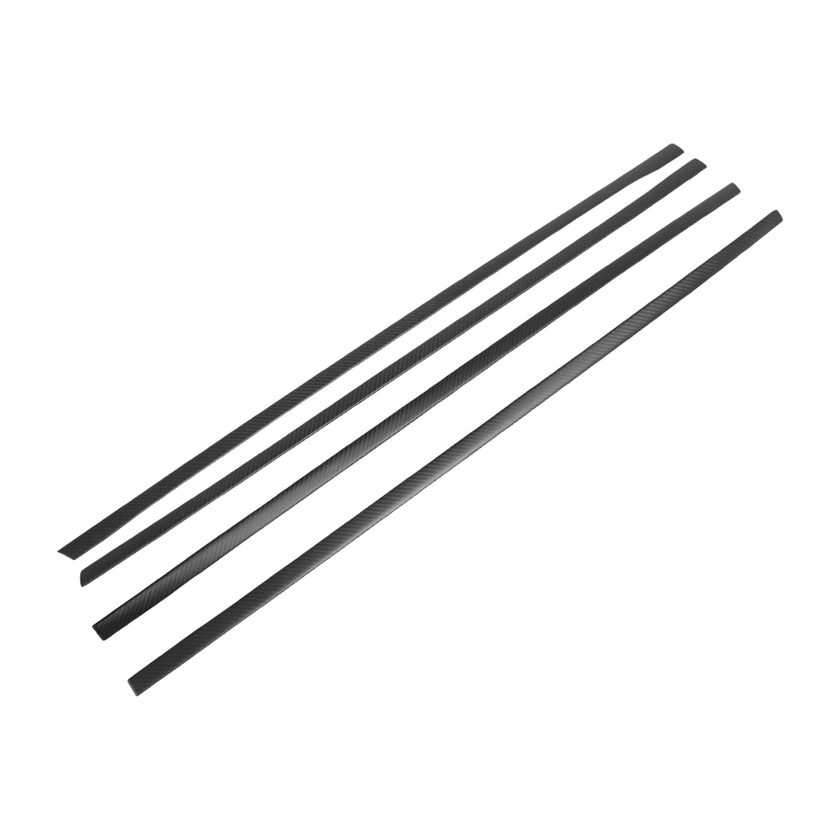 Ev-Mercado Tesla Cybertruck Exterior Window Trim Real Carbon Fiber