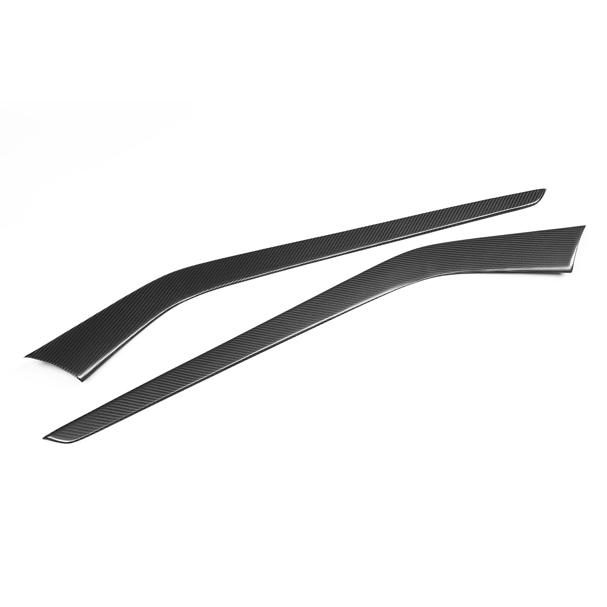 Tesla Model Y 3 2021-2023 Center Console Side Panel Trim Real Carbon Fiber