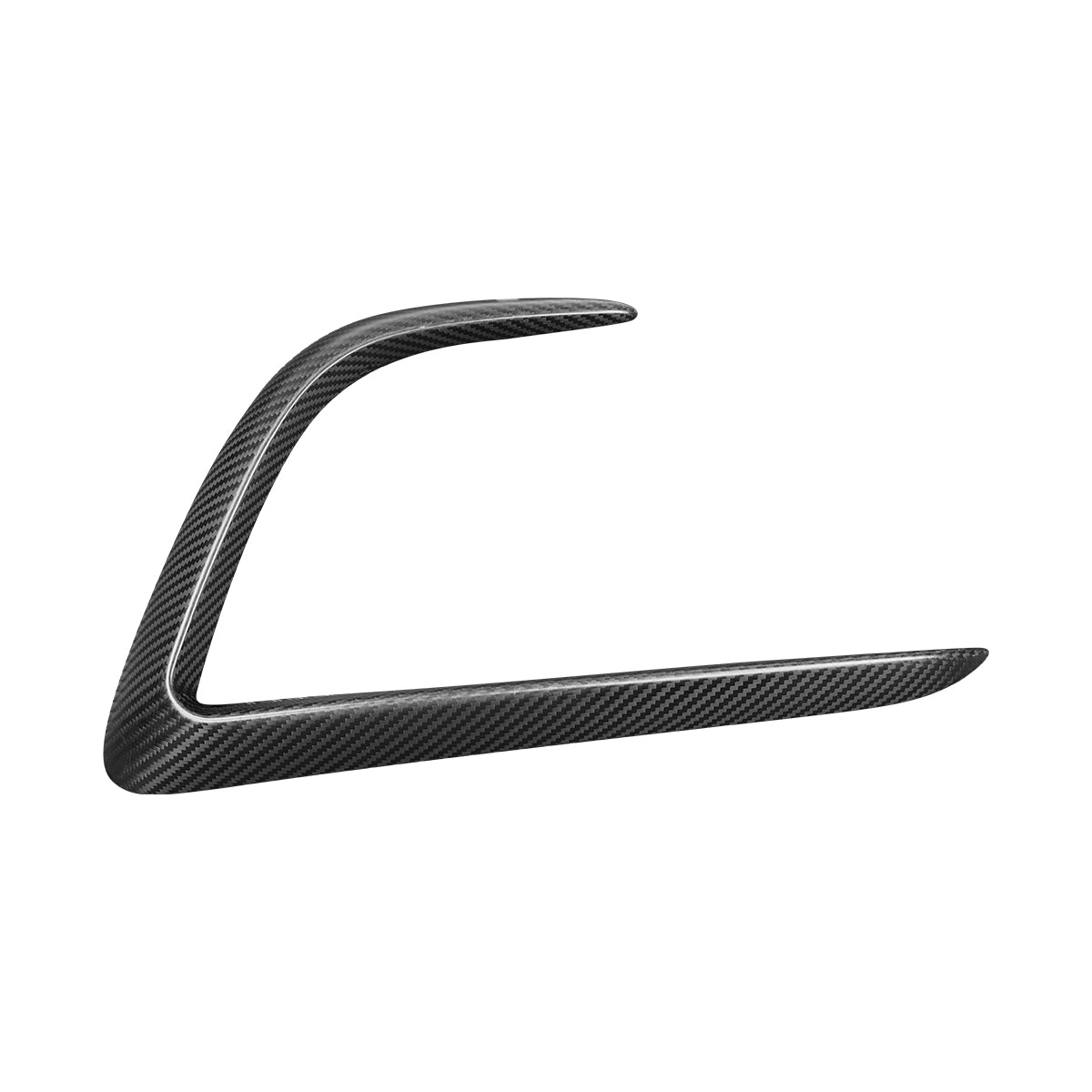 2021-2024 Tesla Model Y Front Bumper Fog Lights Trim Real Carbon Fiber