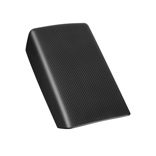 Tesla Model Y 3 2021-2023 Central Armrest Box Cover Trim Real Carbon Fiber