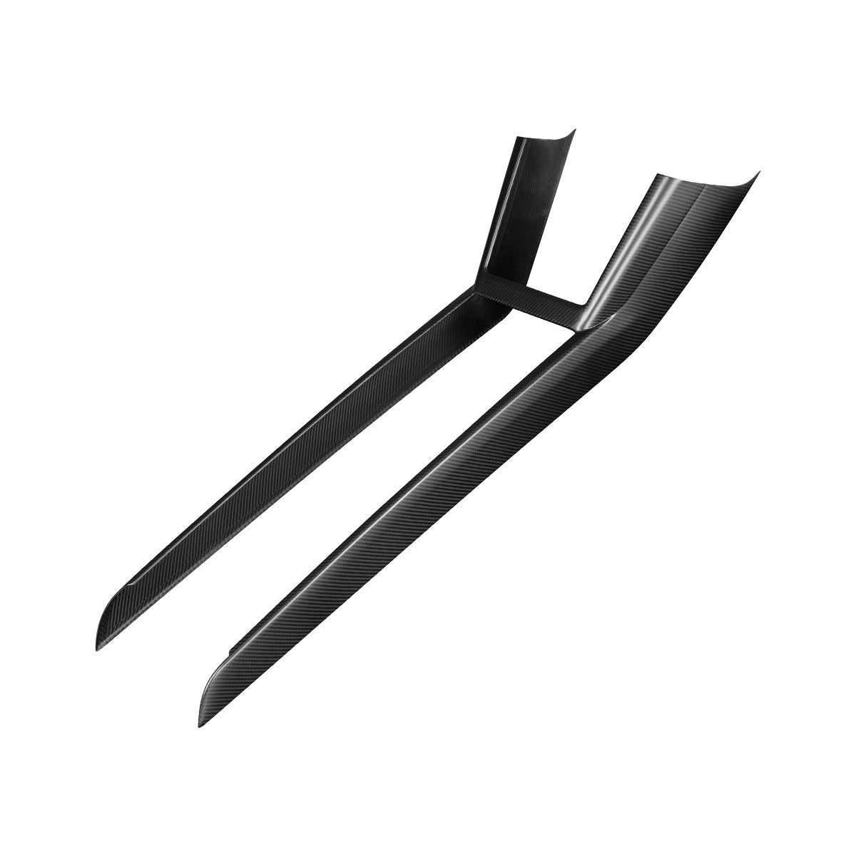Ev-Mercado Tesla Model Y Juniper 2025 Center Console Side Overlay Dry Carbon Fiber