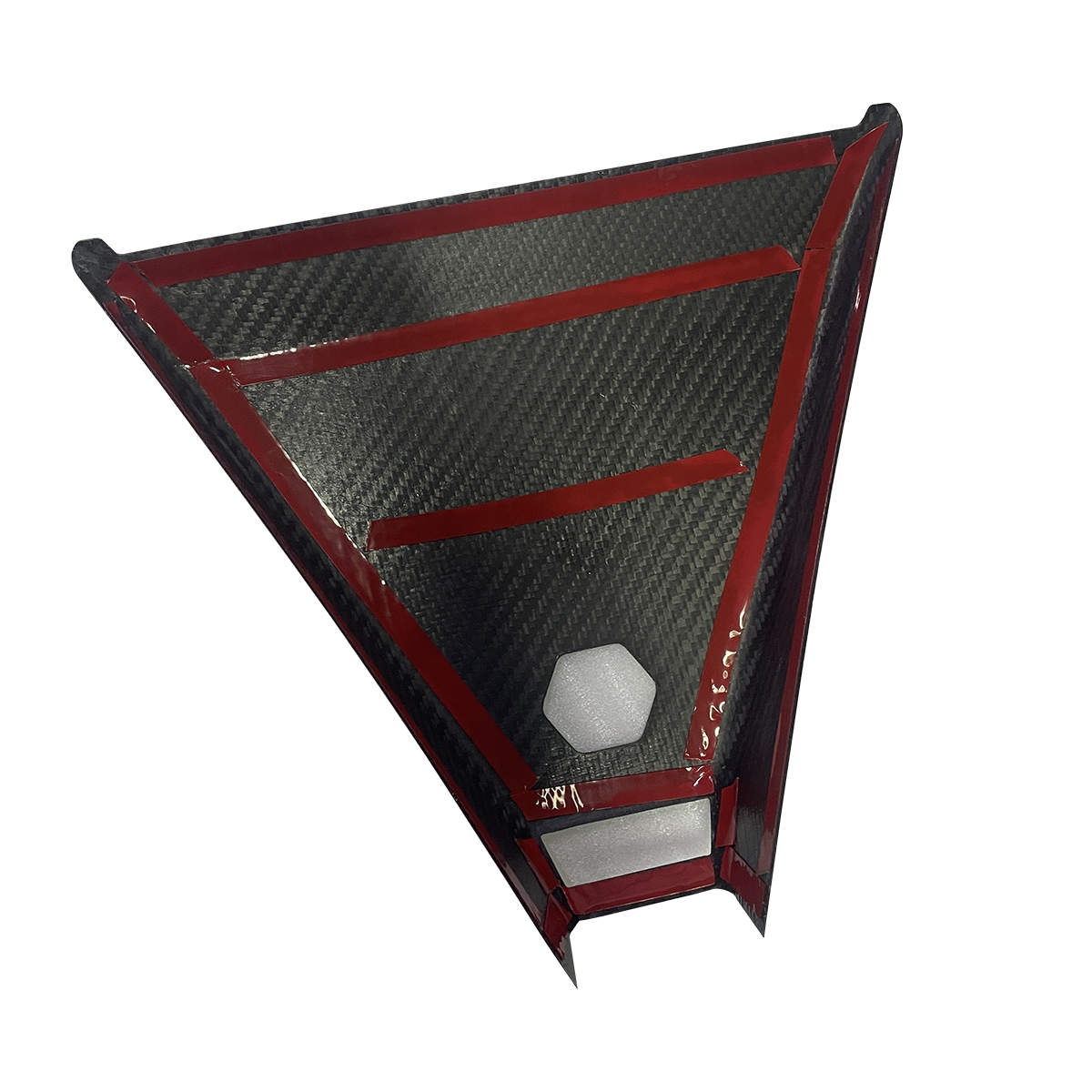 Ev-Mercado Tesla Cybertruck Interior Rear View Mirror Upper Camera Cover Real Carbon Fiber