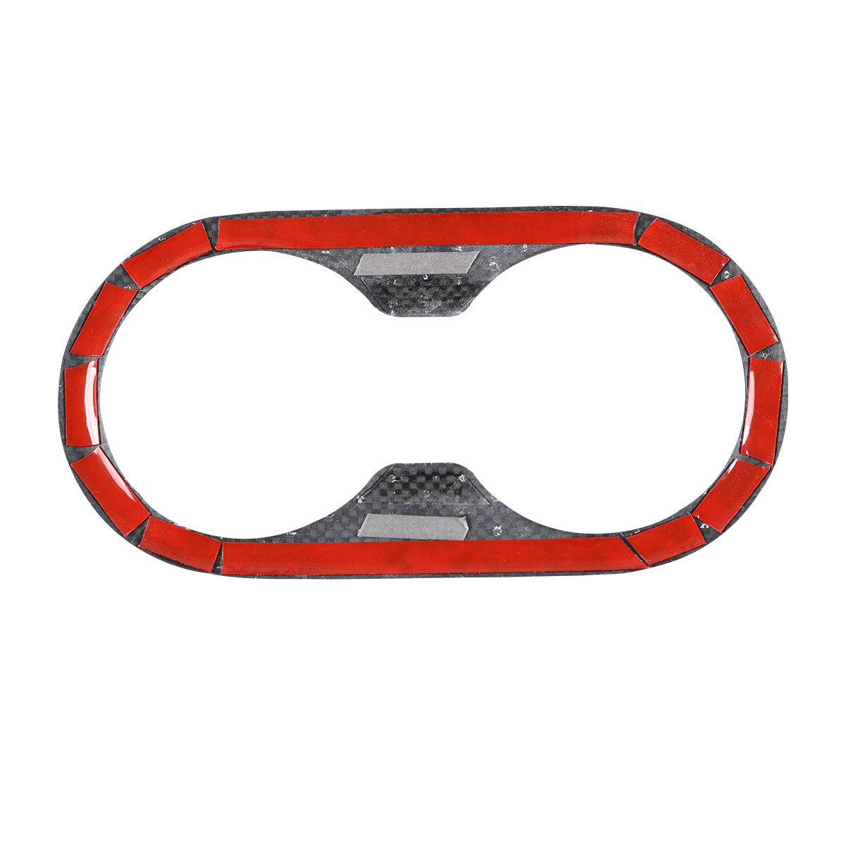 Tesla Model Y 3 2021-2023 Rear Seat Cup Holder Panel Cover Dry Carbon Fiber