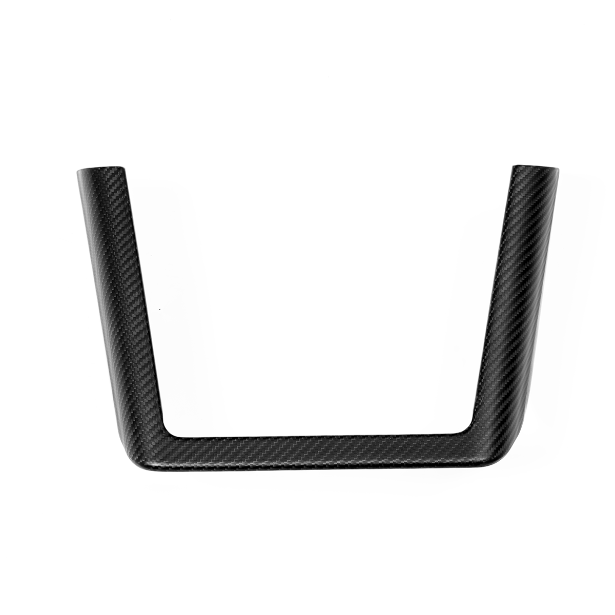 2022 Tesla Model X S Center Console Phone Wireless Charging Pad Frame Trim Dry Carbon Fiber