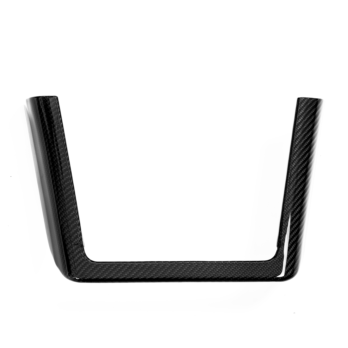 2022 Tesla Model X S Center Console Phone Wireless Charging Pad Frame Trim Dry Carbon Fiber