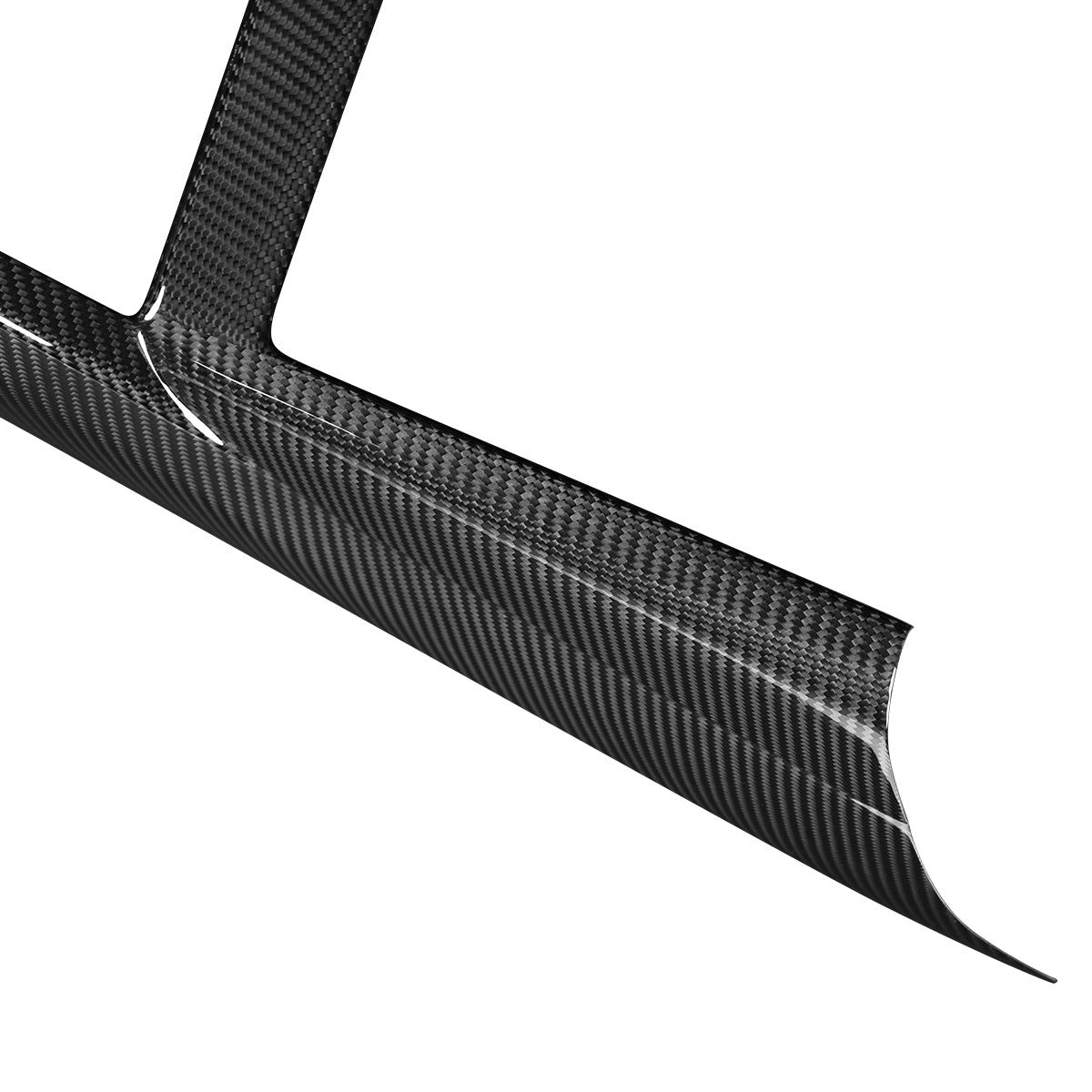Ev-Mercado Tesla Model Y Juniper 2025 Center Console Side Overlay Dry Carbon Fiber