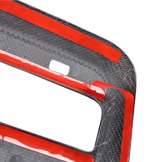 Tesla Model Y 3 2021-2023 Central Armrest Rear Air Outlet Cover Real Carbon Fiber