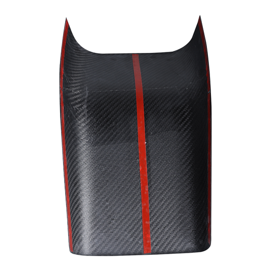 2021-2023 Tesla Model Y 3 Center Armrest Rear Seat Panel Anti-kick Cover Real Carbon Fiber