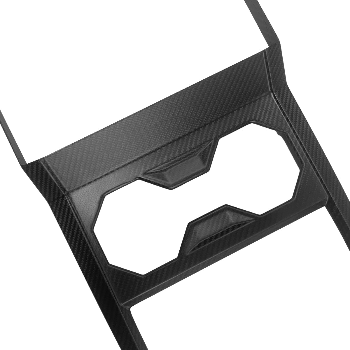 Tesla Cybertruck Real Carbon Fiber Armrest Cup Holder Panel Center Console Frame