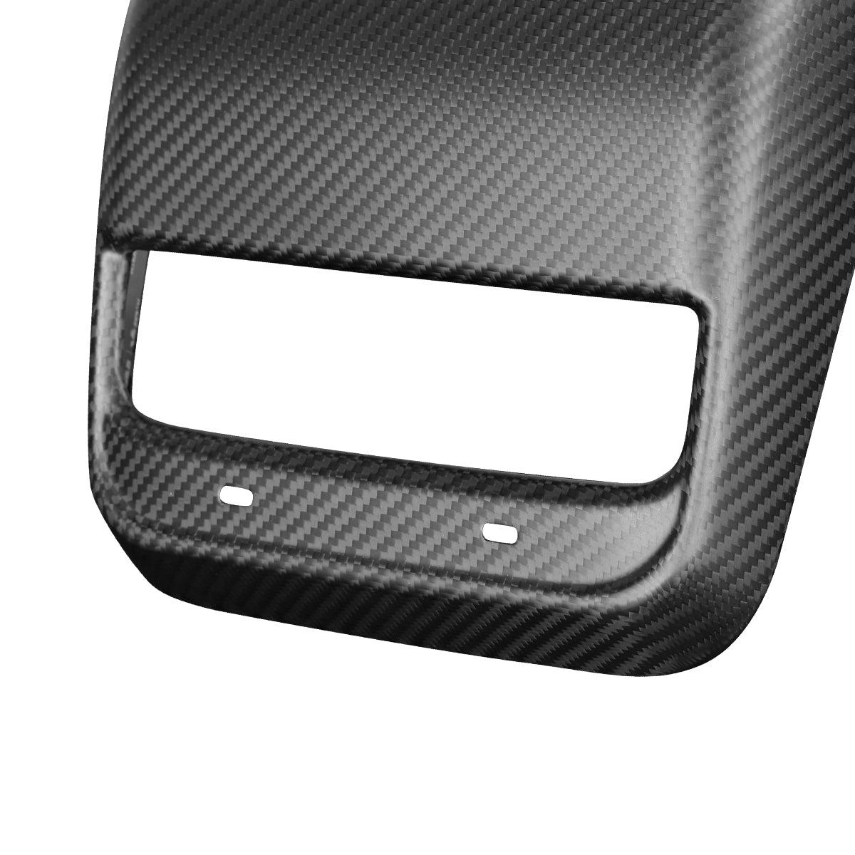Tesla Model Y 3 2021-2023 Central Armrest Rear Air Outlet Cover Real Carbon Fiber