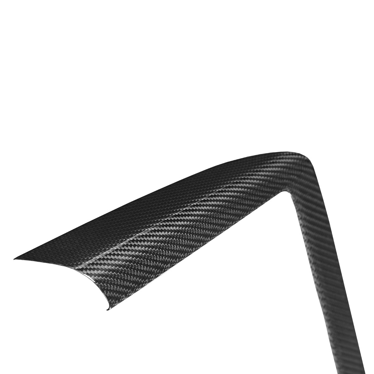Tesla Model Y Juniper 2025 Center Console Phone Wireless Charging Pad Frame Trim Dry Carbon Fiber