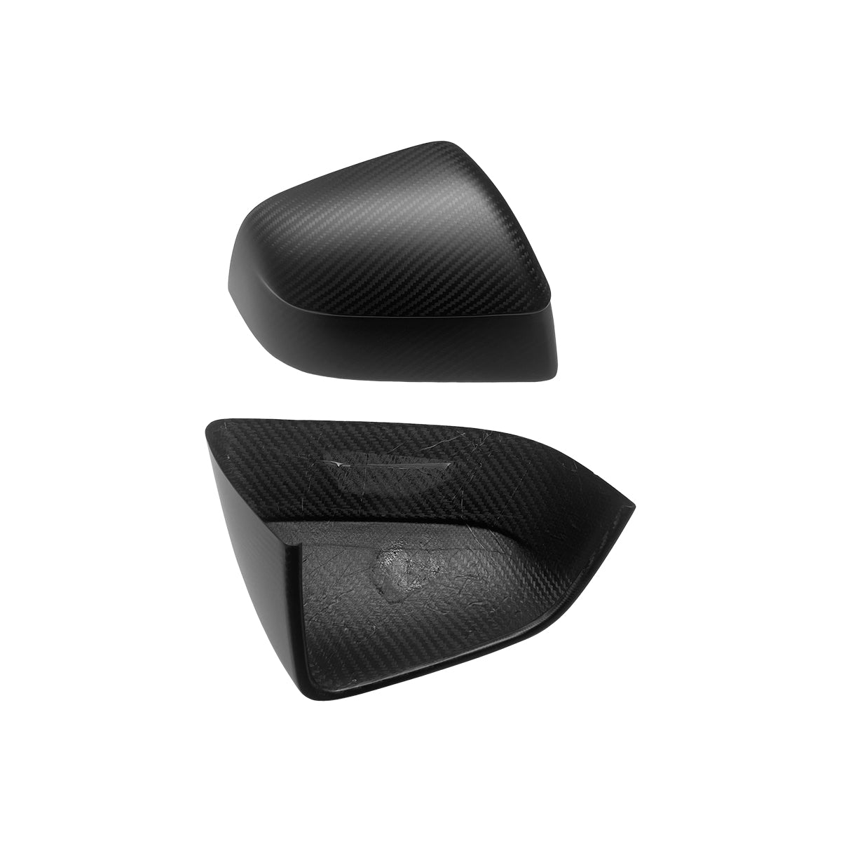 Tesla Model Y Juniper 2025 Rear Side View Mirror Covers Real Carbon Fiber
