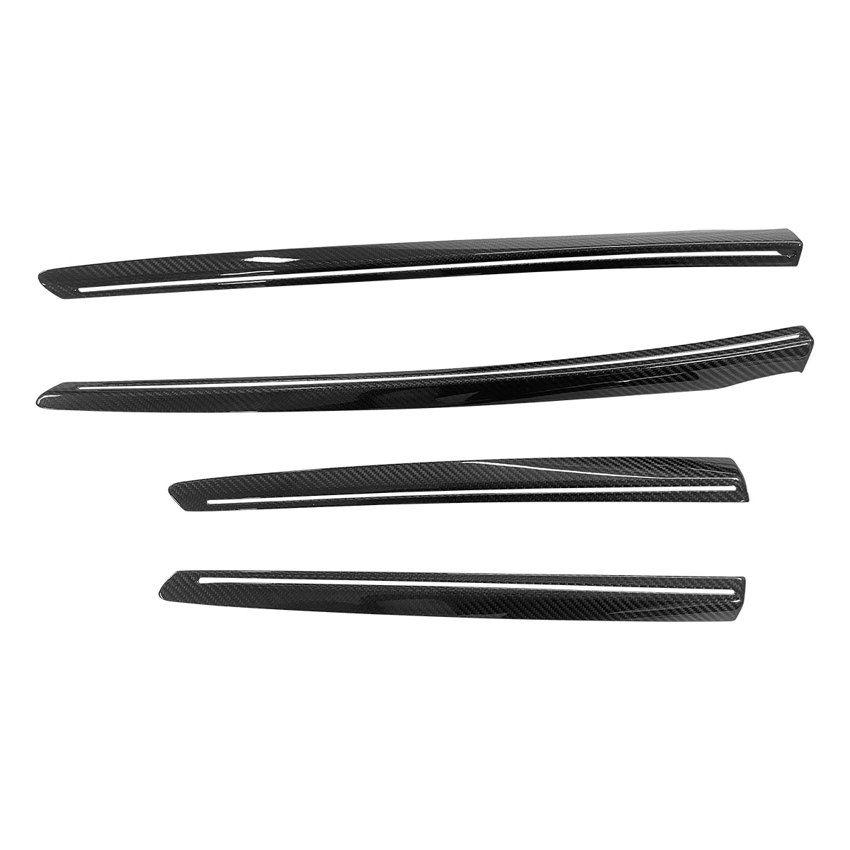 2025 Tesla Model Y Juniper Door Panel Trim Cover Real Carbon Fiber
