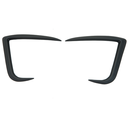 2025 Tesla Model Y Juniper Front Bumper Fog Lights Trim Real Carbon Fiber