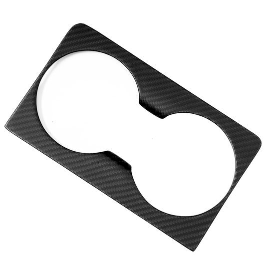 2022 Tesla Model S X Center Console Armrest Cup Holder Panel Cover Dry Carbon Fiber
