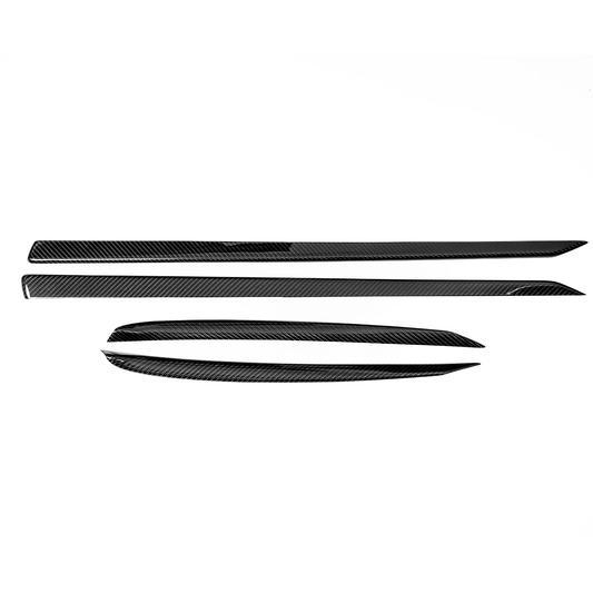 2022 Tesla Model X Door Panel Trim Cover Real Carbon Fiber