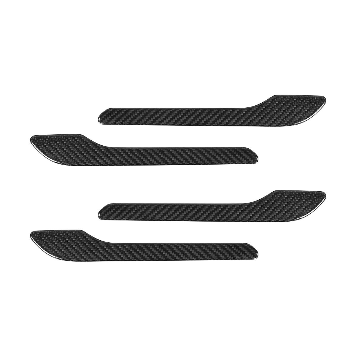 Tesla Model Y 3 2019-2023 Real Carbon Fiber Outside Door Handle Panel Cover