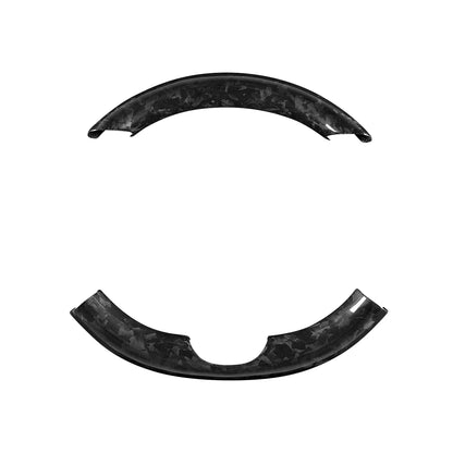 Tesla Model Y 3 2021-2023 Steering Wheel Cover Real Carbon Fiber