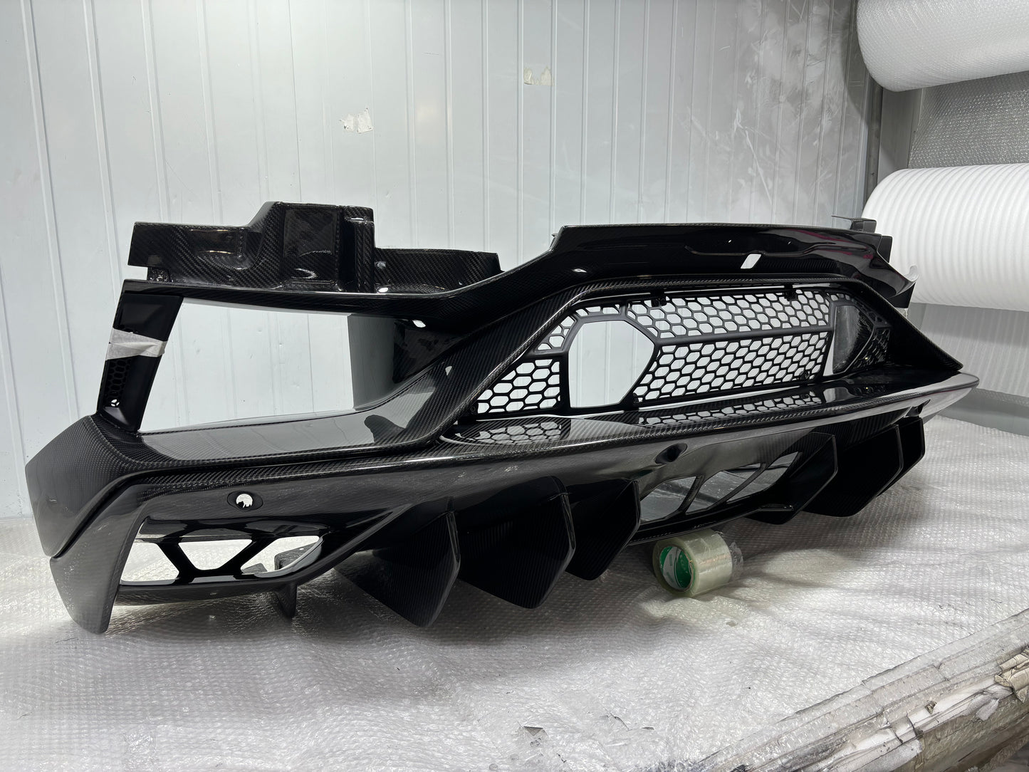2019 Lamborghini Aventador SVJ Rear Bumper Lip Carbon fiber Replacement Style