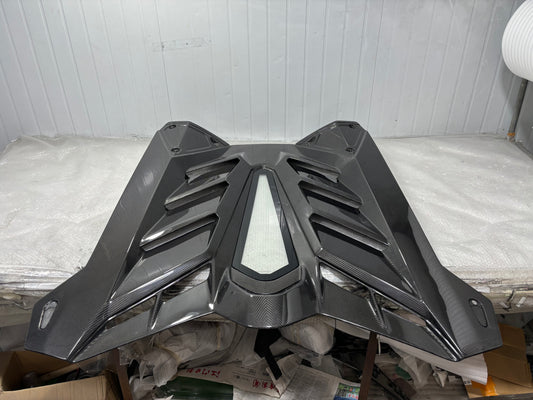 2019 Lamborghini Aventador SVJ Rear Engine Hood Carbon fiber Replacement Style