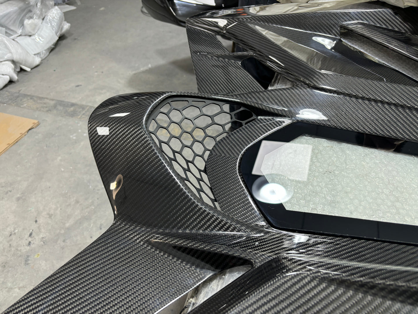 2019 Lamborghini Aventador SVJ Rear Engine Hood Carbon fiber Replacement Style