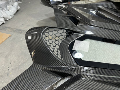2019 Lamborghini Aventador SVJ Rear Engine Hood Carbon fiber Replacement Style