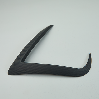 2025 Tesla Model Y Juniper Front Bumper Fog Lights Trim Real Carbon Fiber