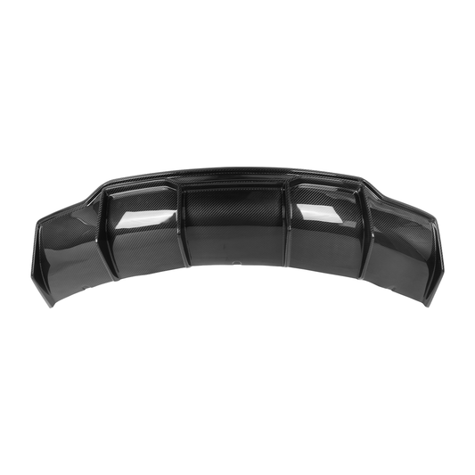 2020-2022 Tesla Model 3 V Style Rear Bumper Lip Diffuser Real Carbon Fiber
