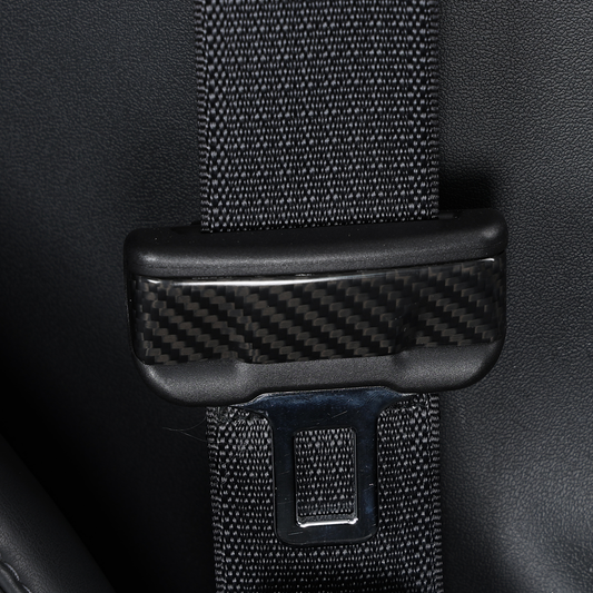 2021-2023 Tesla Model Y 3 Seat Belt Buckle Cover Real Carbon Fiber