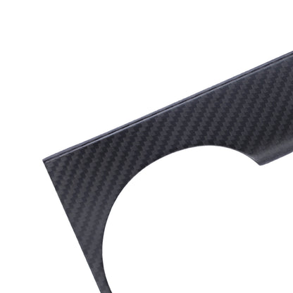 Tesla Model 3 Highland 2025 Center Console Armrest Cup Holder Panel Cover Dry Carbon Fiber