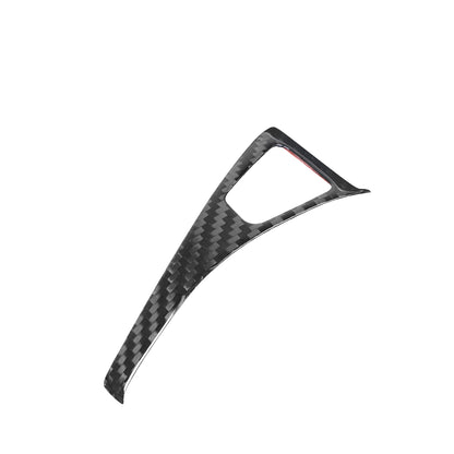 Tesla Model Y 2021-2024 Door Armrest Window Lift Button Panel Cover Trim Real Carbon Fiber