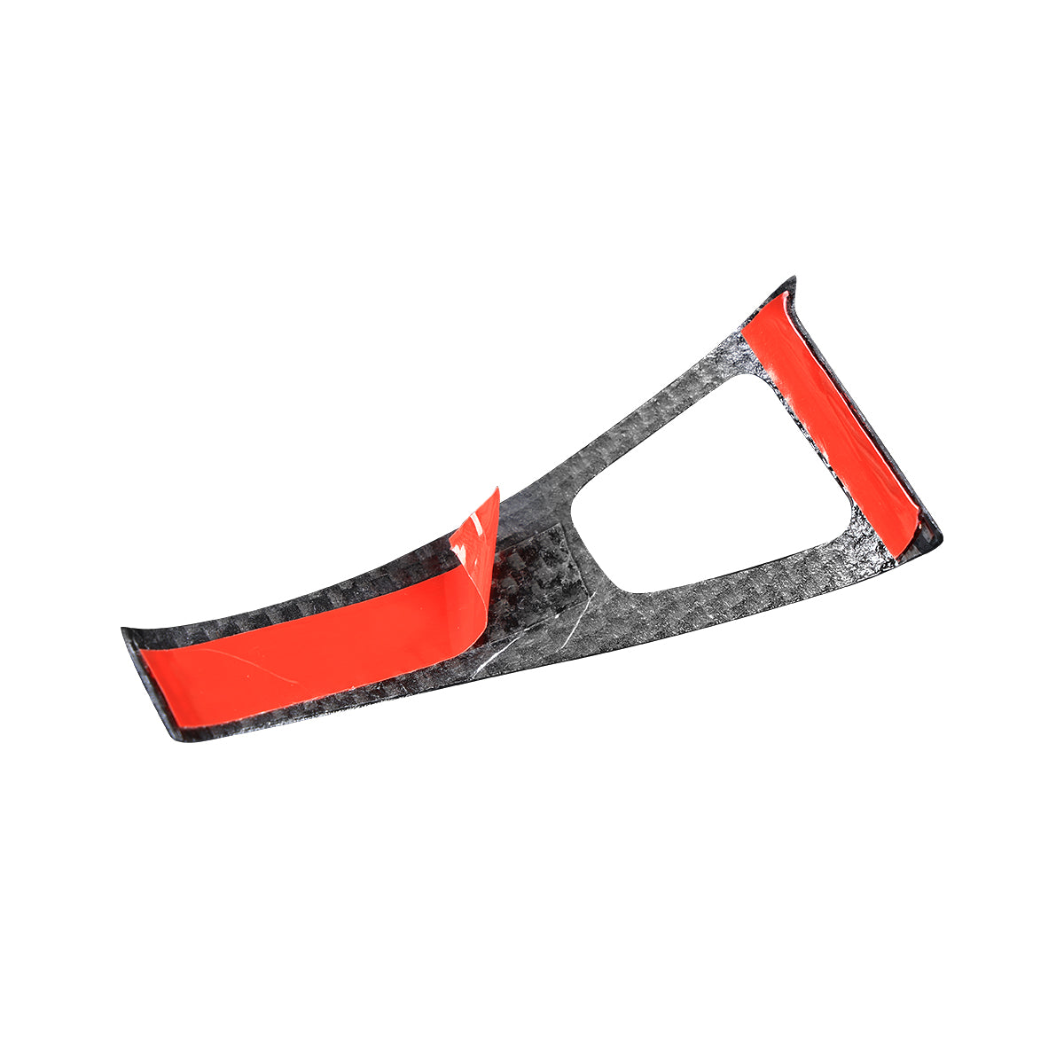 Tesla Model Y 2021-2024 Door Armrest Window Lift Button Panel Cover Trim Real Carbon Fiber