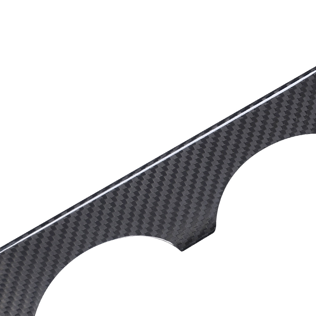 Tesla Model 3 Highland 2025 Center Console Armrest Cup Holder Panel Cover Dry Carbon Fiber