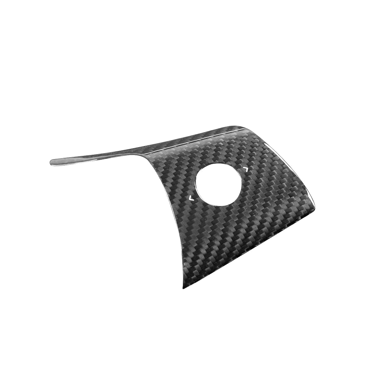 Tesla Model Y 3 2019-2023 Real Carbon Fiber Steering Wheel Sticker Trim