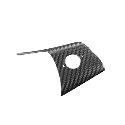 Tesla Model Y 3 2019-2023 Real Carbon Fiber Steering Wheel Sticker Trim
