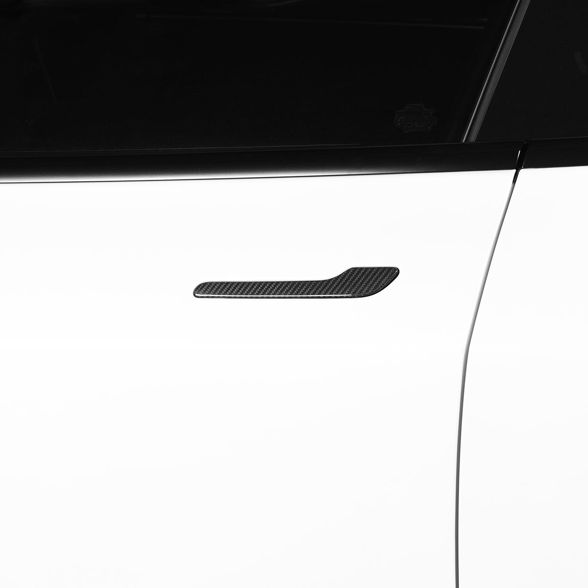 Tesla Model Y 3 2019-2023 Real Carbon Fiber Outside Door Handle Panel Cover