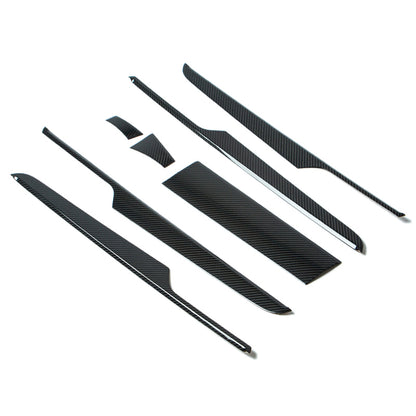 Porsche Macan 2014 Door Panel Trim Dashboard Cover Trim Real Carbon Fiber