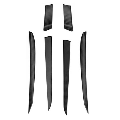 2022 Tesla Model S Door Panel Trim Cover Real Carbon Fiber