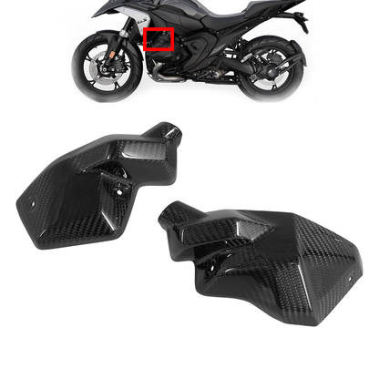 Glossy Real Carbon Fiber Side Injector Covers Trim for bmw r1300gs / adventure