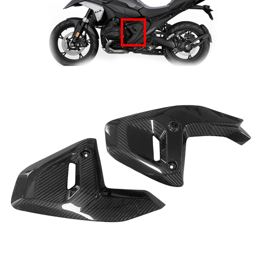 Carbon Fiber Engine Side Panels Trim for bmw R1300GS / adventure Motorcycle Accessories