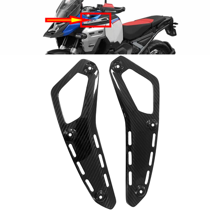 Carbon Fiber Fuel Tank Side Spoiler Panel Trim for bmw R1300GS Adventure