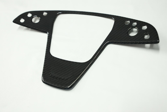 Ev-Mercado 2021-2024 Tesla Model X Interior Steering Wheel Sticker Trim Real Carbon Fiber